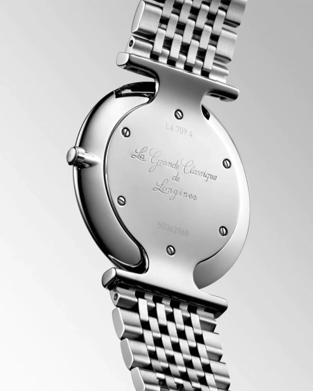 Longines,Elegant 33mm,33mm,Stainless Steel,Blue,Quartz,In-house Caliber,Sapphire,L4,L4.709.4.97.6