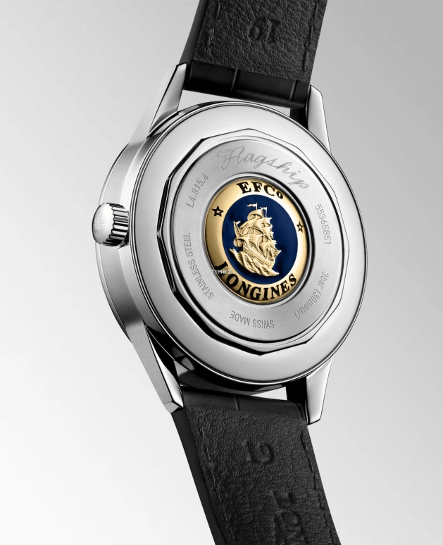 Longines,Flagship 38.50mm,38.50mm,Stainless Steel,Green,Automatic,Moonphase,Day,L4,L4.815.4.02.2