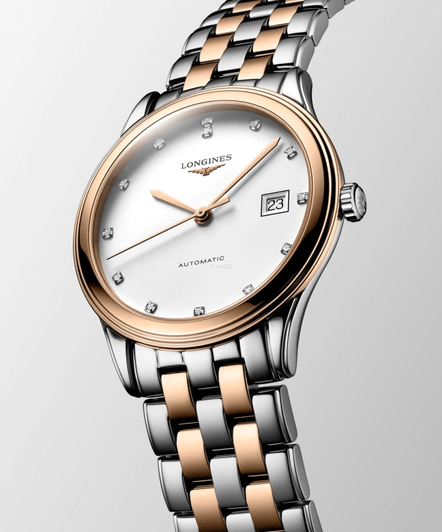 Longines,Flagship 38.50mm,38.50mm,Stainless Steel,White,Automatic,Day,65hours,L4,L4.974.3.99.7