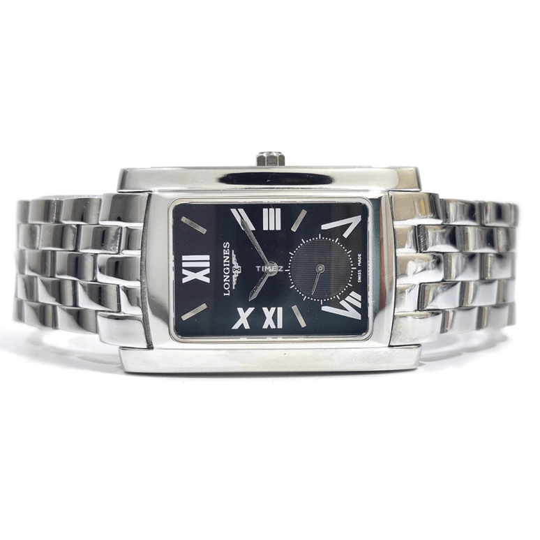 Longines,DolceVita 26.30x32.10mm,26.30x32.10mm,Stainless Steel,Black,Quartz,26280hours,In-house Caliber,L5,L5.655.4.75.6