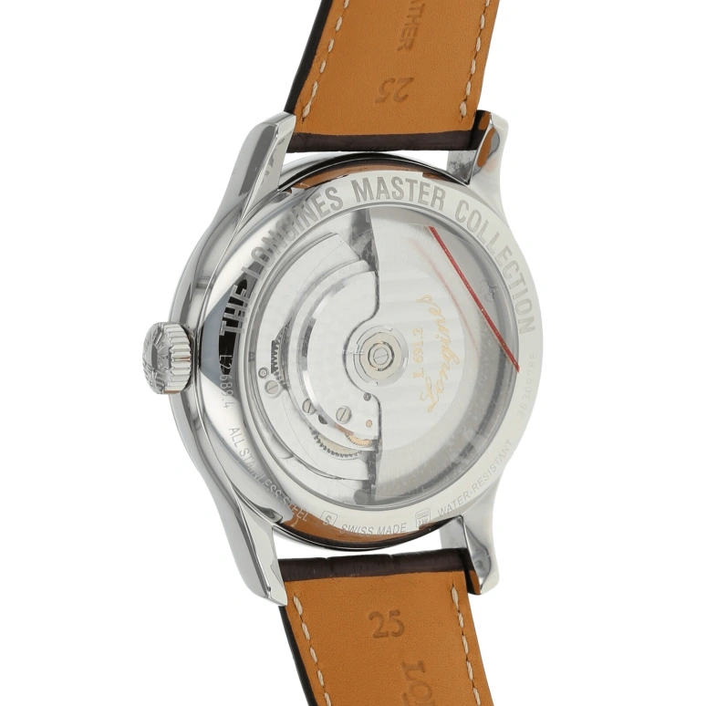 Longines,Master 47.50mm,47.50mm,Stainless Steel,Black,Automatic,Day,46hours,L2,L2.689.4.51.8