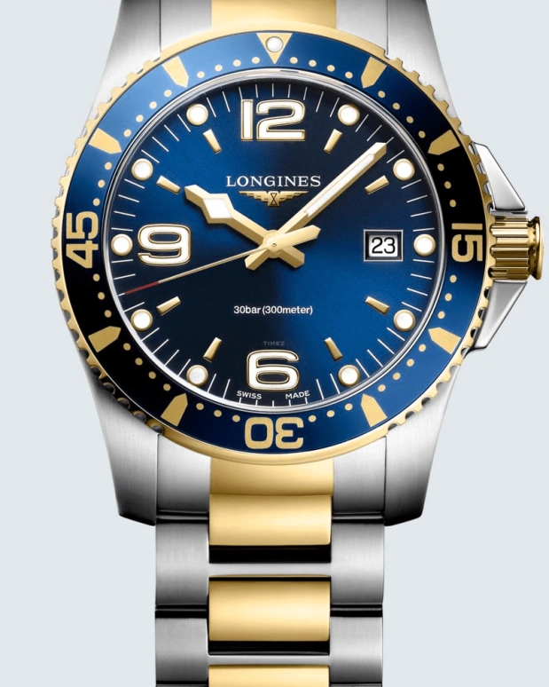 Longines,HydroConquest 39mm,39mm,Stainless Steel,Blue,Quartz,Date,26280hours,L3,L3.740.3.96.7