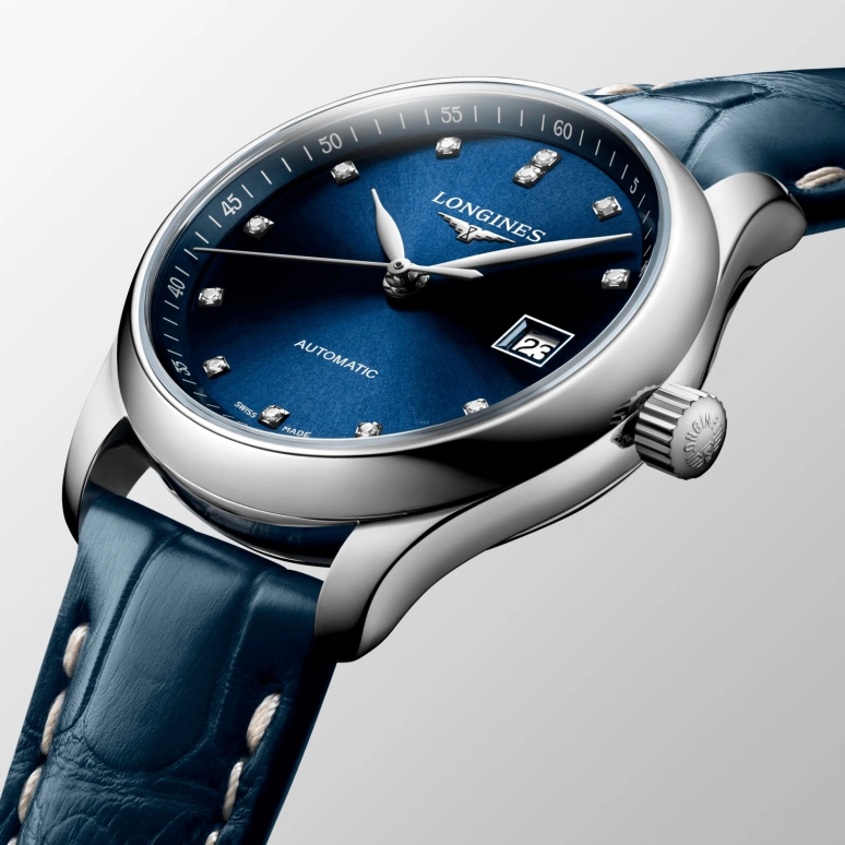 Longines,Master 29mm,29mm,Stainless Steel,Blue,Automatic,Day,40hours,L2,L2.257.4.97.0