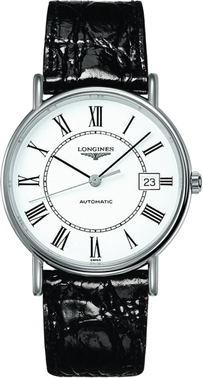 Longines,Presence 38.50mm,38.50mm,Stainless Steel,White,Automatic,Date,65hours,L4,L4.921.4.11.2