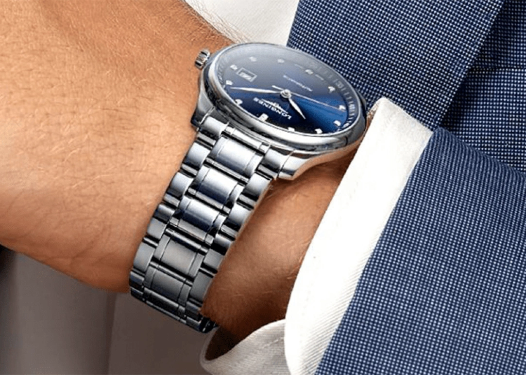 Longines,Master 40mm,40mm,Stainless Steel,Blue,Automatic,Date,65hours,L2,L2.793.4.97.6