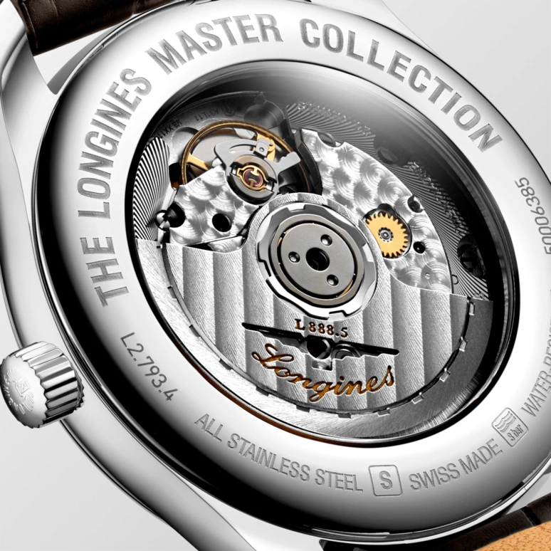 Longines,Master 40mm,40mm,Stainless Steel,Silver,Automatic,Date,65hours,L2,L2.793.4.78.3
