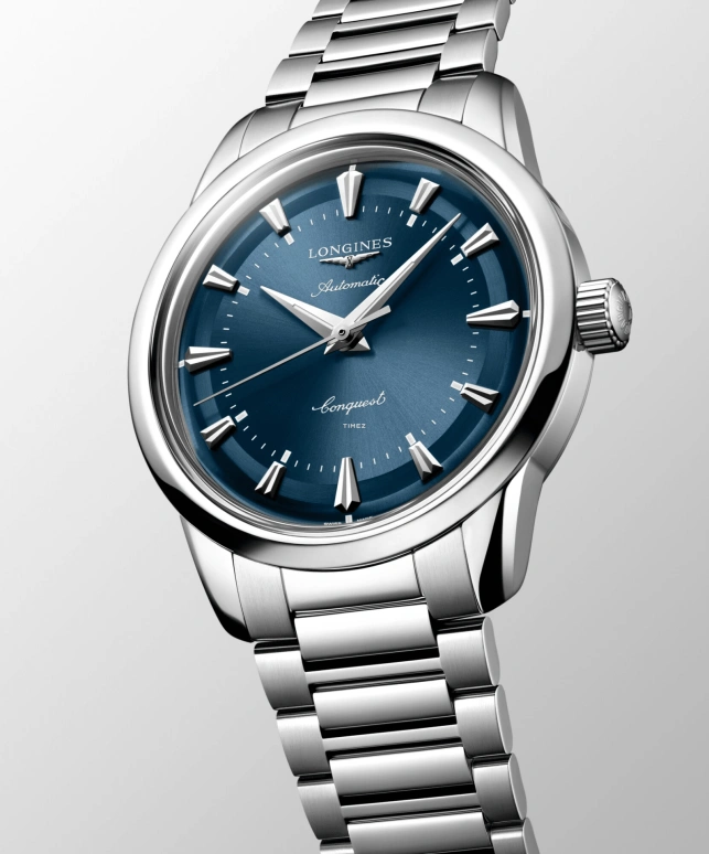 Longines,Conquest Heritage 38mm,38mm,Stainless Steel,Blue,Automatic,Anti-magnetic,72hours,L1,L1.649.4.92.6