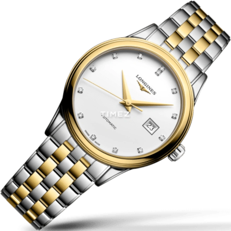Longines,Flagship 30mm,30mm,Stainless Steel,White,Automatic,45hours,In-house Caliber,L4,L4.374.3.17.7