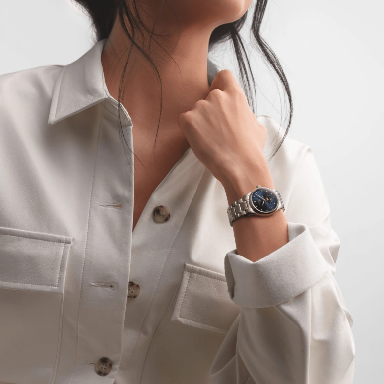Longines,Master 34mm,34mm,Stainless Steel,Blue,Automatic,Moonphase,Date,L2,L2.409.4.97.6