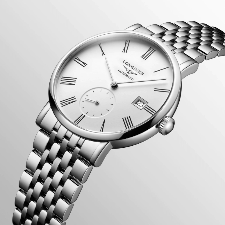 Longines,Elegant 39mm,39mm,Stainless Steel,White,Automatic,72hours,In-house Caliber,L4,L4.812.4.11.6
