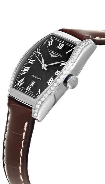 Longines,Evidenza 36mm,36mm,Stainless Steel,Black,Automatic,Day,45hours,L2,L2.142.0.50.4
