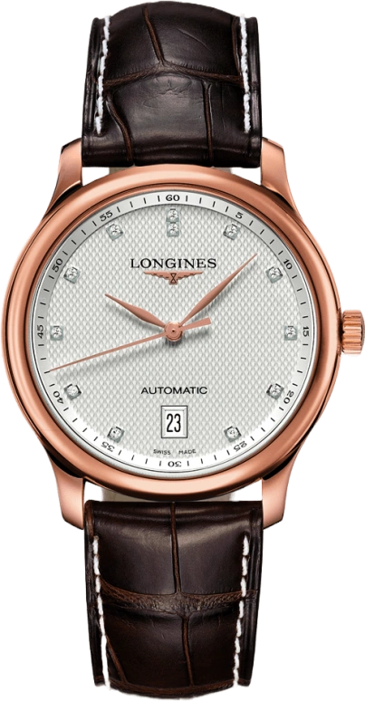 Longines,Master 38.50mm,38.50mm,Pink Gold,Beige,Automatic,Chronograph,Date,L2,L2.628.8.77.3
