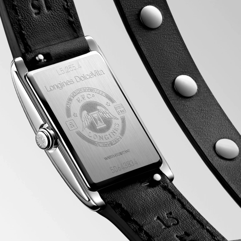 Longines,Elegant 20.80x32mm,20.80x32mm,Stainless Steel,Black,Quartz,26280hours,In-house Caliber,L5,L5.255.4.59.2