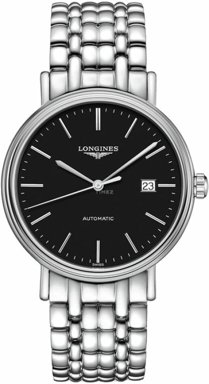 Longines,Presence 40mm,40mm,Stainless Steel,White,Automatic,Date,65hours,L4,L4.922.4.52.6