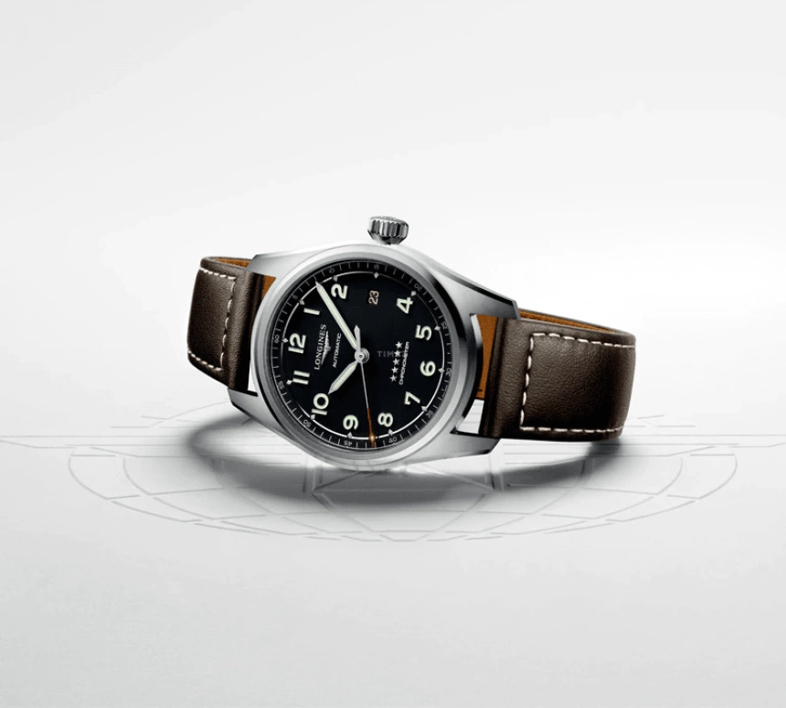 Longines,Spirit 37mm,37mm,Stainless Steel,Blue,Automatic,Date,64hours,L3,L3.410.4.93.0
