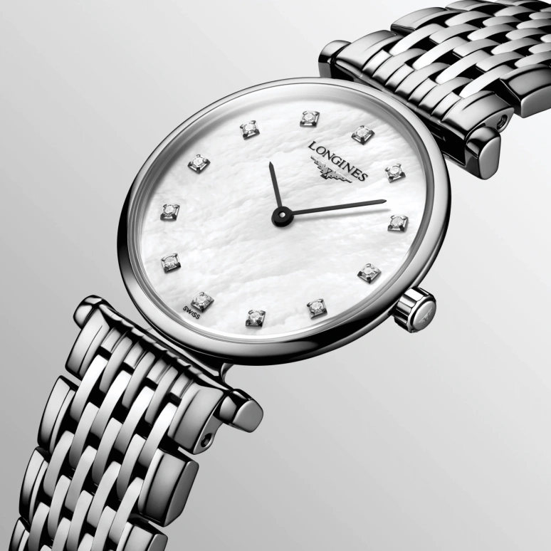 Longines,La Grande Classique 24mm,24mm,Stainless Steel,Black,White,Quartz,26280hours,In-house Caliber,L4,L4.209.4.87.6