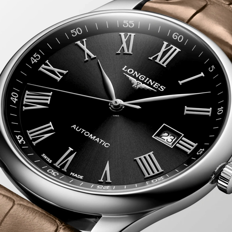 Longines,Master 42mm,42mm,Stainless Steel,Black,Automatic,Day,64hours,L2,L2.893.4.59.2
