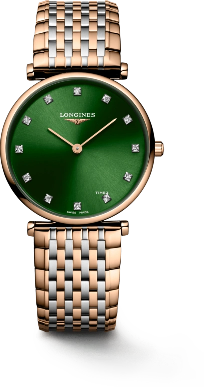 Longines,La Grande Classique 29mm,29mm,Stainless Steel,Green,Quartz,26280hours,In-house Caliber,L4,L4.512.1.08.D