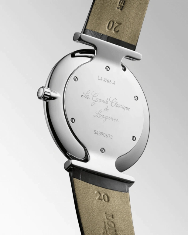 Longines,Elegant 38mm,38mm,Stainless Steel,Black,Quartz,In-house Caliber,Sapphire,L4,L4.866.4.51.2