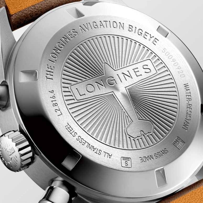 Longines,Heritage Classic 41mm,41mm,Stainless Steel,Black,Automatic,Chronograph,Day,Column Wheel,L2,L2.816.4.53.2