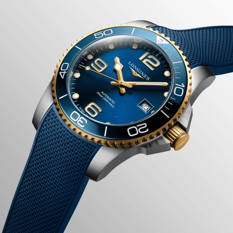 Longines,HydroConquest 41mm,41mm,Stainless Steel,Blue,Automatic,Day,72hours,L3,L3.781.3.96.9