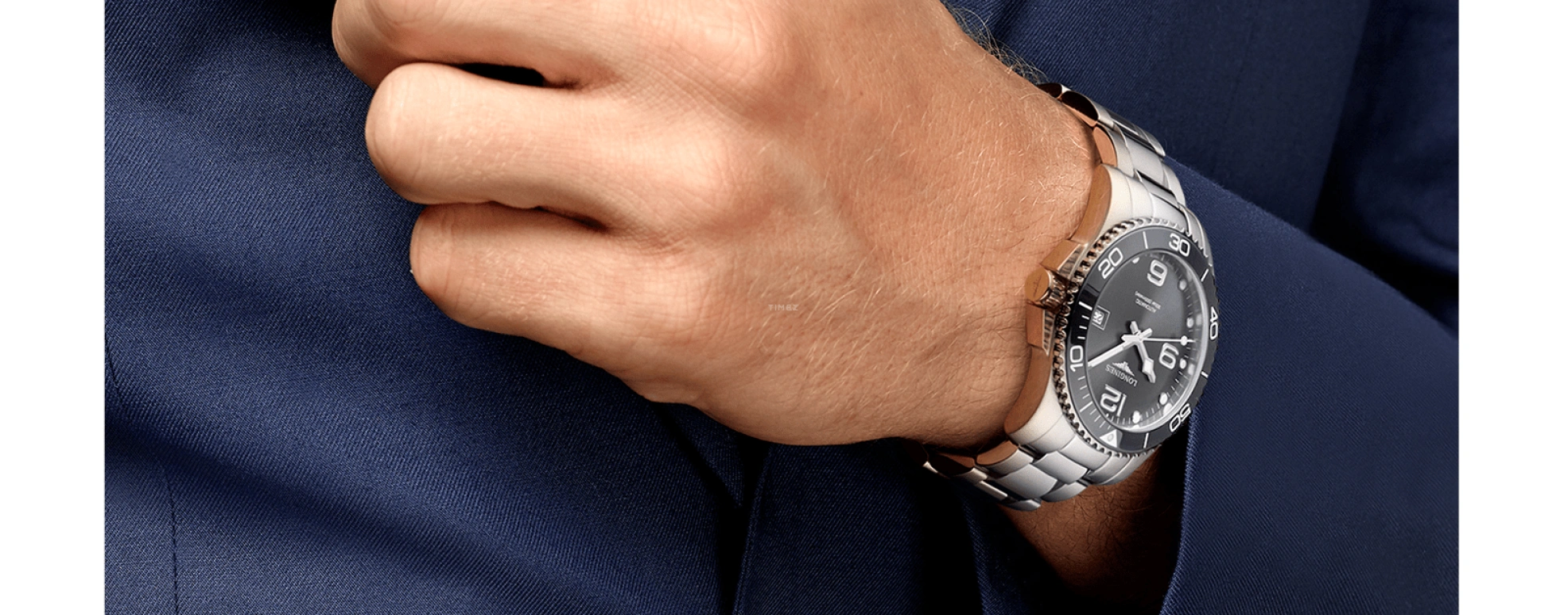 Longines,HydroConquest 43mm,43mm,Stainless Steel,Grey,Automatic,Date,65hours,L3,L3.782.4.76.6