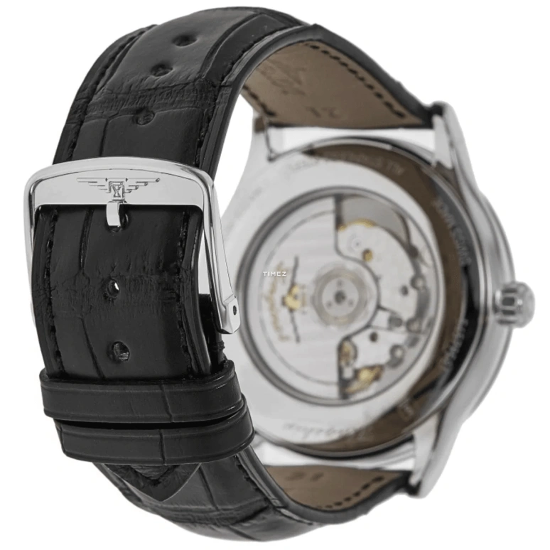Longines,Flagship 40mm,40mm,Stainless Steel,Black,Automatic,Day,64hours,L4,L4.984.4.59.2