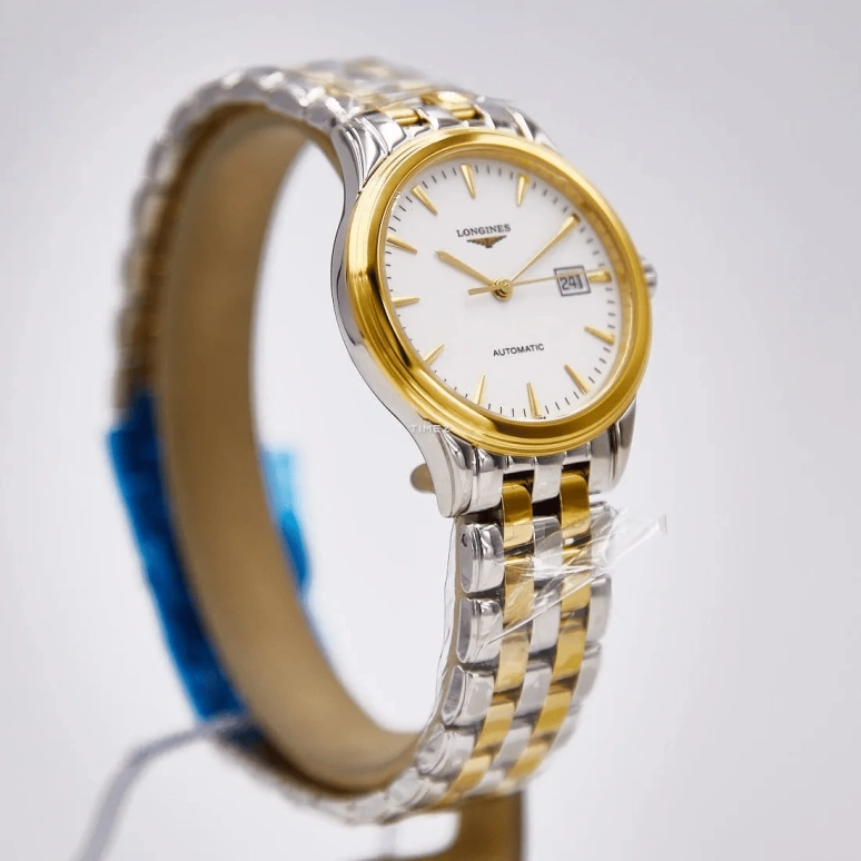 Longines,Flagship 30mm,30mm,Stainless Steel,White,Automatic,Day,40hours,L4,L4.374.3.22.7