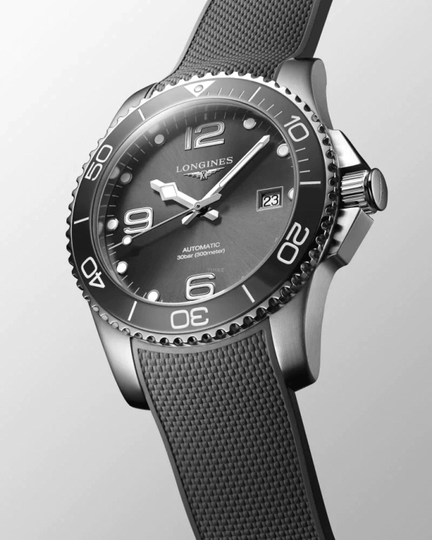 Longines,HydroConquest 41mm,41mm,Stainless Steel,Grey,Automatic,Date,65hours,L3,L3.781.4.76.9