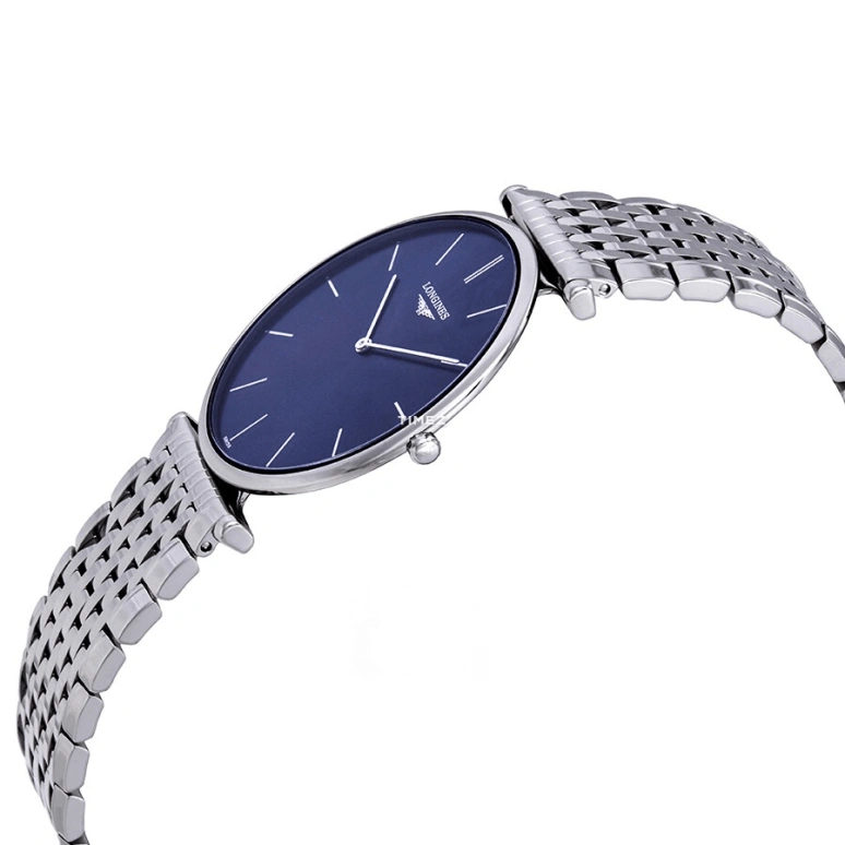 Longines,La Grande Classique 37mm,37mm,Stainless Steel,Blue,Quartz,In-house Caliber,Sapphire,Crystal Glass,L4,L4.766.4.95.6