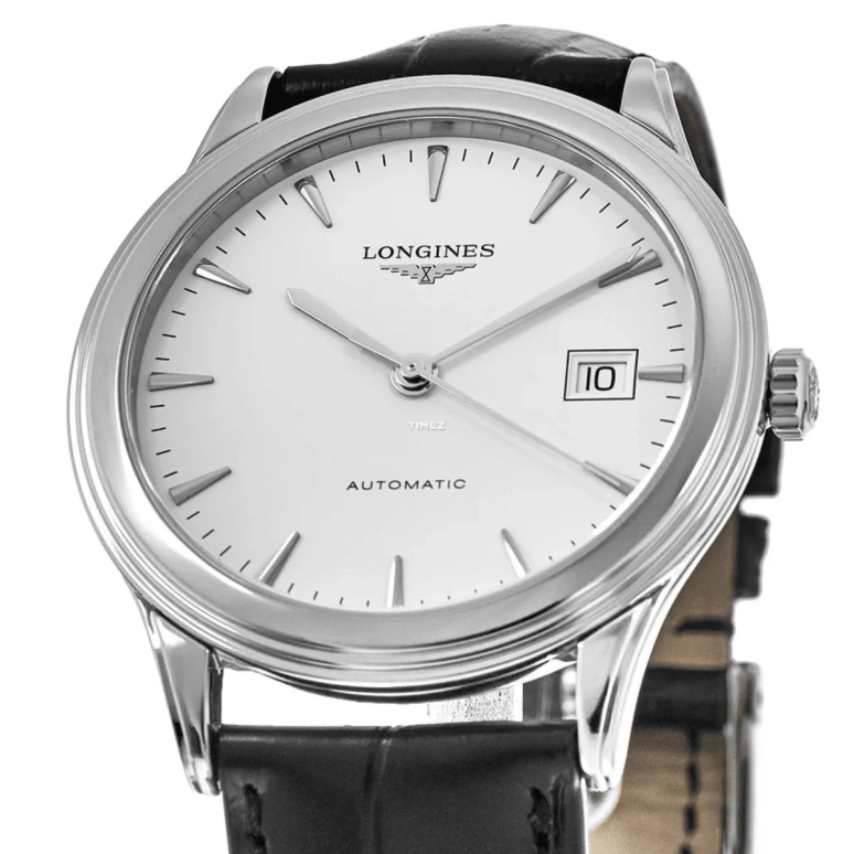 Longines,Flagship 38.50mm,38.50mm,Stainless Steel,White,Automatic,Day,65hours,L4,L4.974.4.12.2
