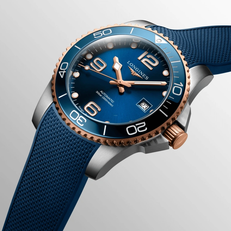 Longines,HydroConquest 41mm,41mm,Stainless Steel,Blue,Automatic,Day,72hours,L3,L3.781.3.98.9