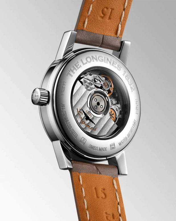 Longines,1832 30mm,30mm,Stainless Steel,Beige,Automatic,Date,40hours,L4,L4.325.4.87.2