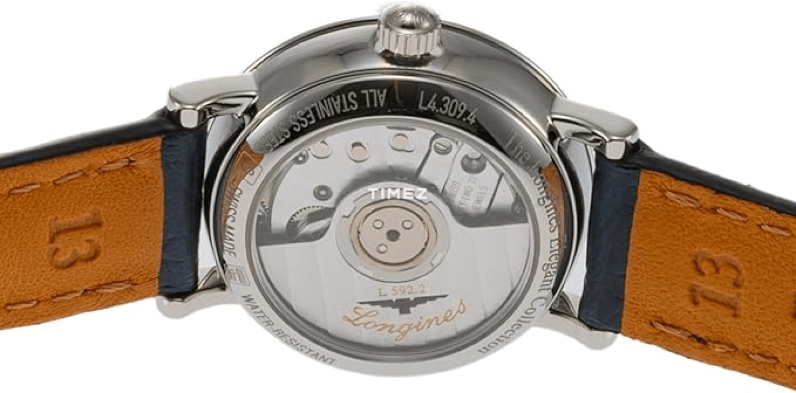 Longines,Elegant 25.50mm,25.50mm,Stainless Steel,Blue,Automatic,Day,40hours,L4,L4.309.4.92.2