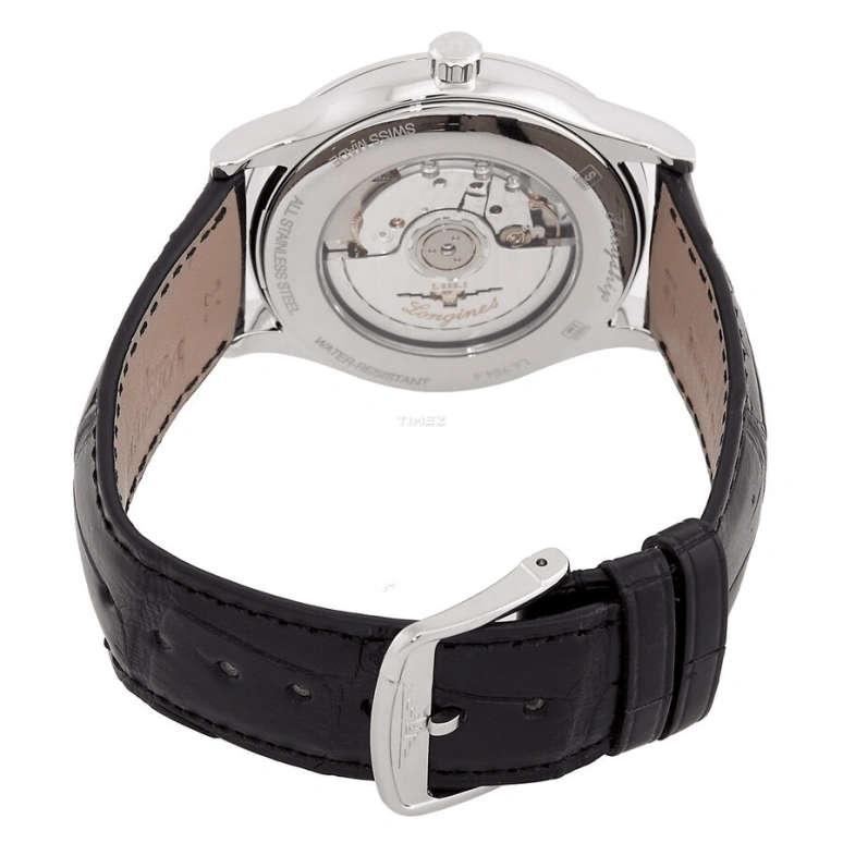 Longines,Flagship 40mm,40mm,Stainless Steel,White,Automatic,Day,64hours,L4,L4.984.4.12.2