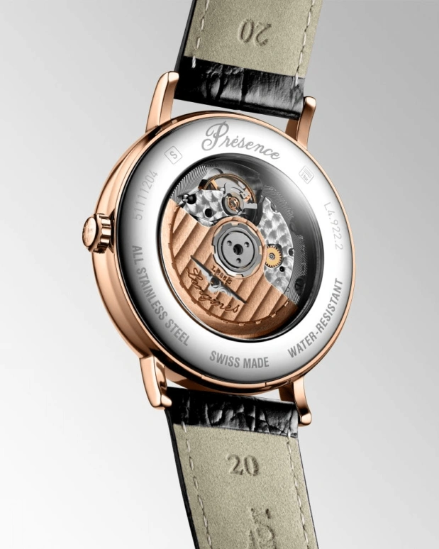 Longines,Presence 40mm,40mm,Stainless Steel,White,Automatic,Date,65hours,L4,L4.922.1.11.2