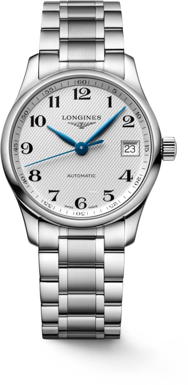 Longines,Master 34mm,34mm,Stainless Steel,Silver,Automatic,Day,64hours,L2,L2.357.4.78.6