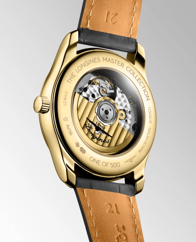 Longines,Master 40mm,40mm,Yellow Gold,Silver White,Automatic,Day,Dule Time,L2,L2.844.6.71.2