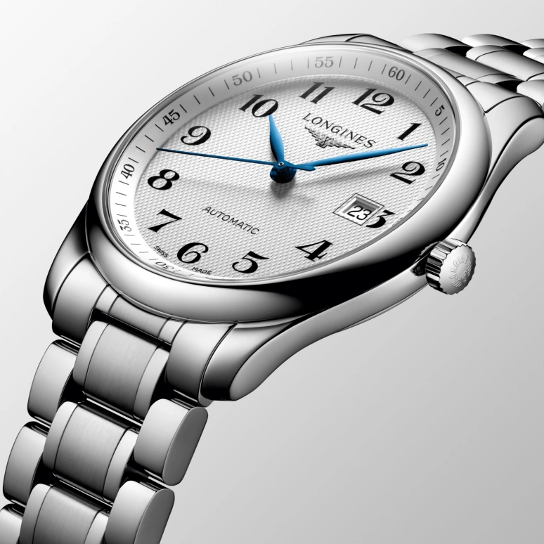 Longines,Master 40mm,40mm,Stainless Steel,Silver,Automatic,Date,65hours,L2,L2.793.4.78.6