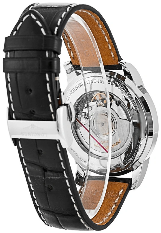 Longines,Saint Imier 38.50mm,38.50mm,Stainless Steel,Black,Automatic,Day,72hours,L2,L2.763.4.52.4