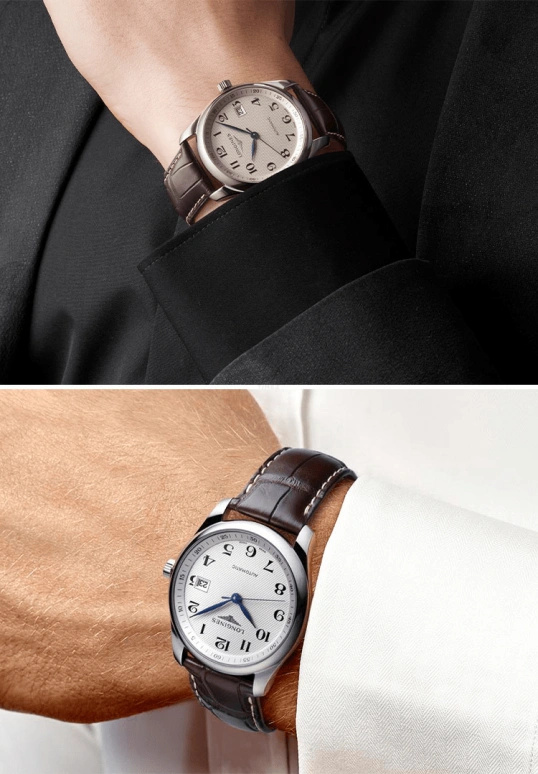 Longines,Master 40mm,40mm,Stainless Steel,Silver,Automatic,Date,65hours,L2,L2.793.4.78.3