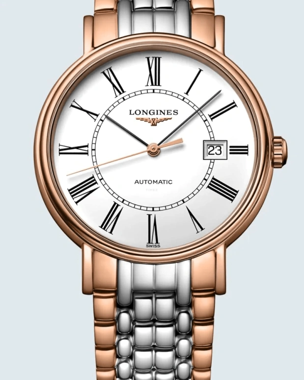 Longines,Presence 40mm,40mm,Stainless Steel,White,Automatic,Date,65hours,L4,L4.922.1.11.7