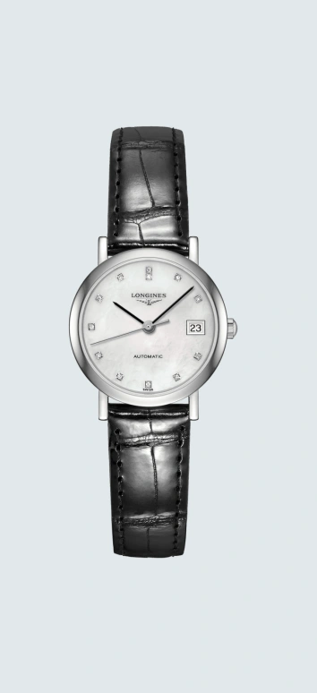 Longines,Elegant 25.50mm,25.50mm,Stainless Steel,White,Automatic,Date,40hours,L4,L4.309.4.87.2