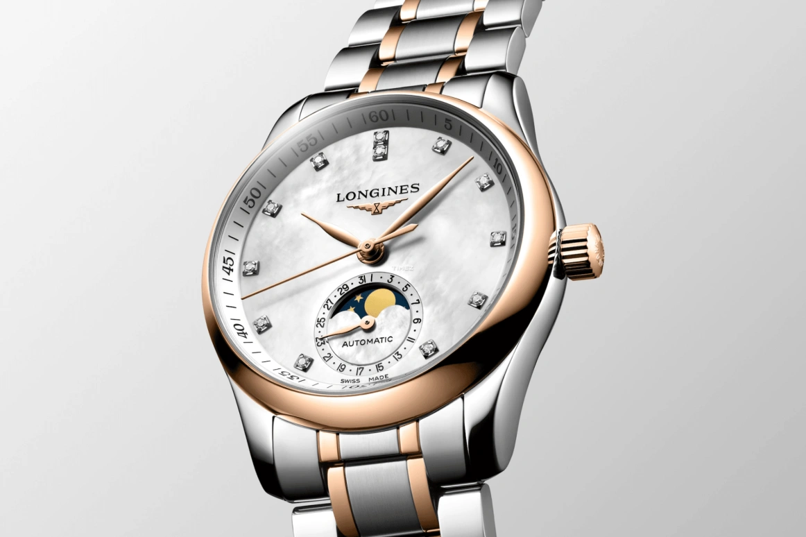 Longines,Master 34mm,34mm,Stainless Steel,White,Automatic,Moonphase,Day,L2,L2.409.5.89.7