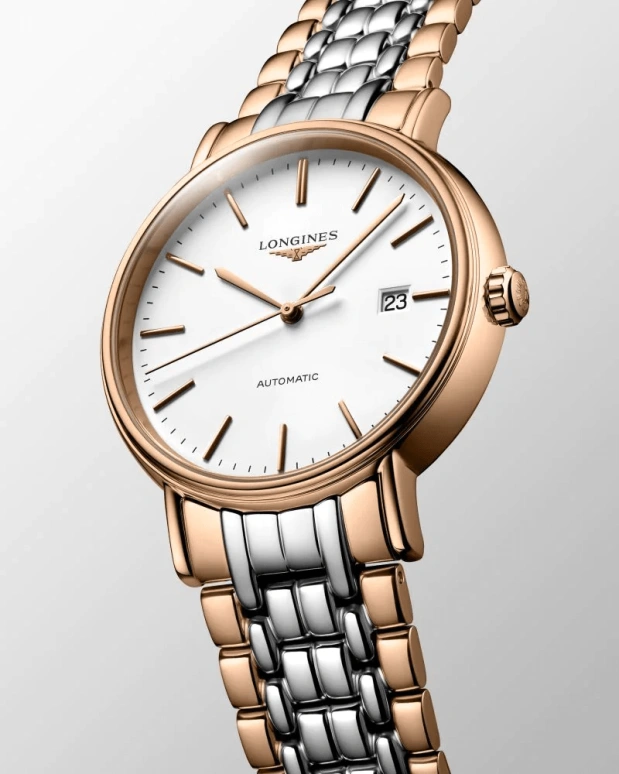 Longines,Presence 40mm,40mm,Stainless Steel,White,Automatic,Date,65hours,L4,L4.922.1.12.7