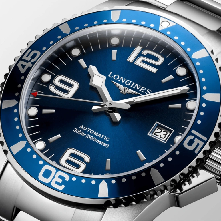 Longines,HydroConquest 41mm,41mm,Stainless Steel,Blue,Automatic,Date,65hours,L3,L3.742.4.96.6