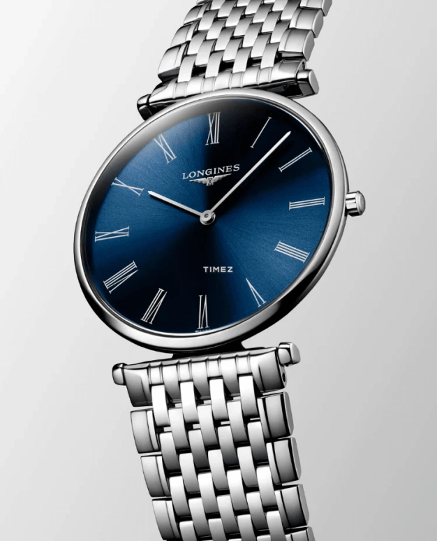 Longines,La Grande Classique 36mm,36mm,Stainless Steel,Blue,Quartz,In-house Caliber,Sapphire,L4,L4.755.4.94.6