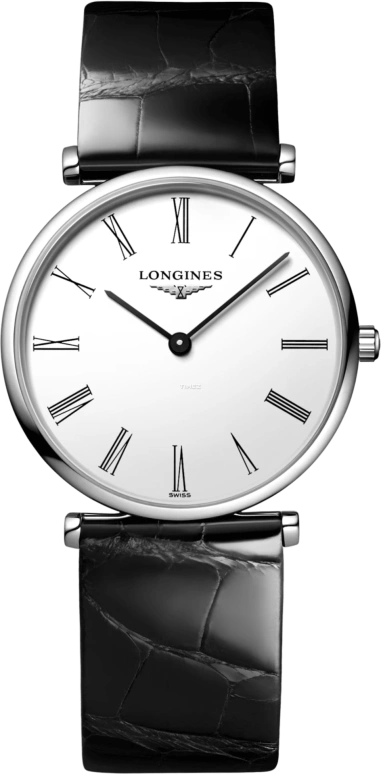 Longines,La Grande Classique 29mm,29mm,Stainless Steel,White,Quartz,In-house Caliber,Sapphire,Crystal Glass,L4,L4.512.4.11.B