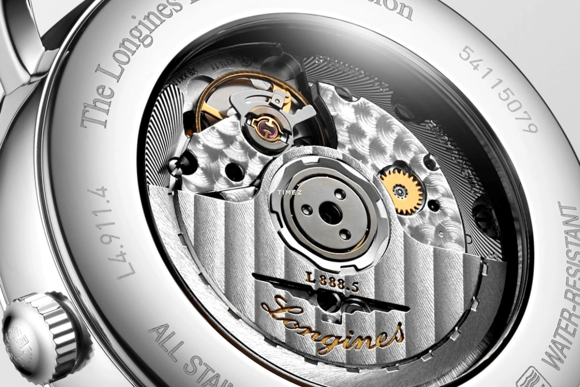 Longines,Elegant 41mm,41mm,Stainless Steel,Coal Gray,Grey,Automatic,Day,64hours,L4,L4.911.4.78.2