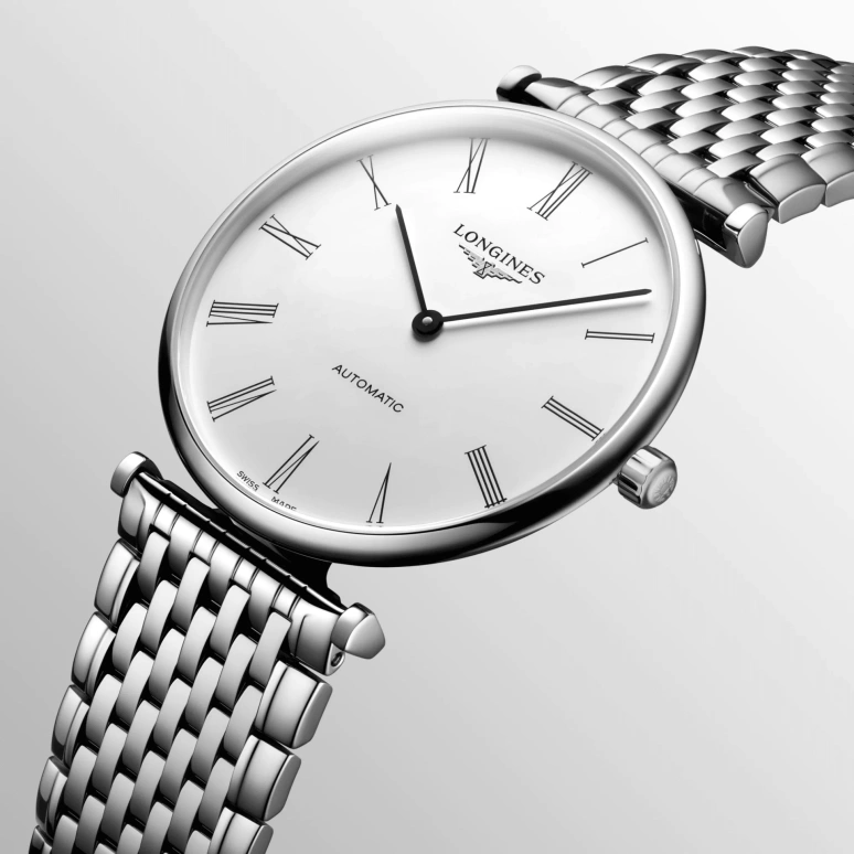 Longines,La Grande Classique 38mm,38mm,Stainless Steel,White,Automatic,40hours,In-house Caliber,L4,L4.918.4.11.6